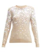 Matchesfashion.com Paco Rabanne - Sequinned Wool-blend Sweater - Womens - Beige