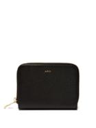 Matchesfashion.com A.p.c. - Compact Zip Around Leather Wallet - Womens - Black