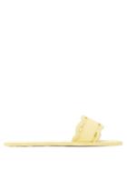 Matchesfashion.com Carlotha Ray - Laser-cut Slides - Womens - Yellow