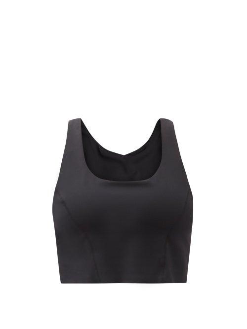Matchesfashion.com The Upside - Monica Stretch-jersey Cropped Top - Womens - Black