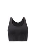 Matchesfashion.com The Upside - Monica Stretch-jersey Cropped Top - Womens - Black