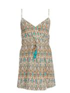 Matchesfashion.com Biondi - Mirage Silk Dress - Womens - Blue Print