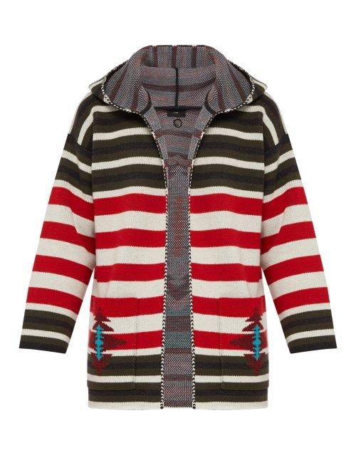 Matchesfashion.com Alanui - Navajo Oversized Wool Cardigan - Mens - Red Multi