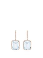 Matchesfashion.com Shay - Portrait Diamond & 18kt Rose Gold Earrings - Womens - Blue Gold