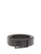 Maison Margiela - Buckled Leather Belt - Mens - Black
