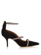 Malone Souliers Robyn Point-toe Suede Pumps