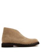Matchesfashion.com Valentino - Rockstud Suede Desert Boots - Mens - Light Brown