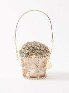 Rosantica - Holli Spiga Crystal-embellished Handbag - Womens - Ivory Multi