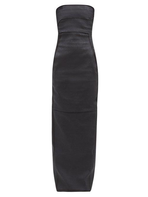 Rick Owens - Sequinned Cotton-twill Gown - Womens - Black