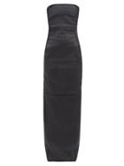 Rick Owens - Sequinned Cotton-twill Gown - Womens - Black