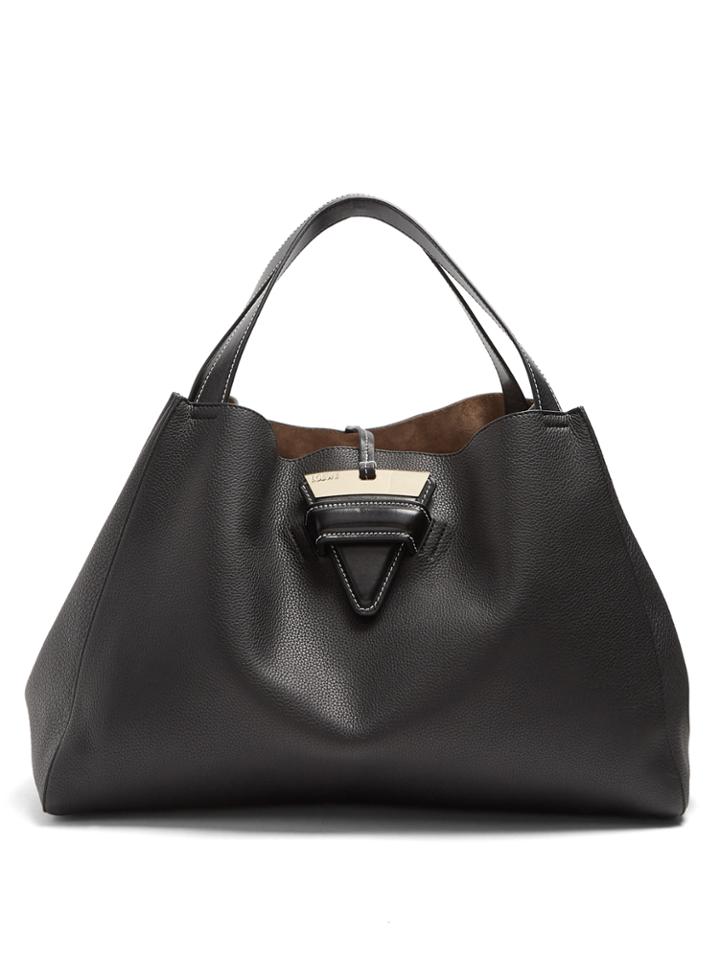 Loewe Barcelona Grained-leather Tote