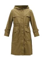Moncler - Hiengu Patch-pocket Shell Coat - Womens - Khaki