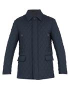 Brioni Diamond-quilted Wool And Silk-blend Field Jacket