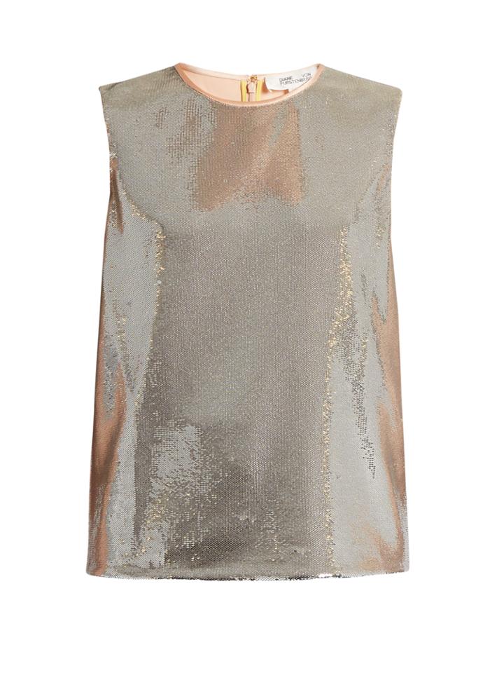Diane Von Furstenberg Sequin-embellished Top