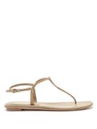 Matchesfashion.com Prada - Ankle Strap Suede Sandals - Womens - Light Tan