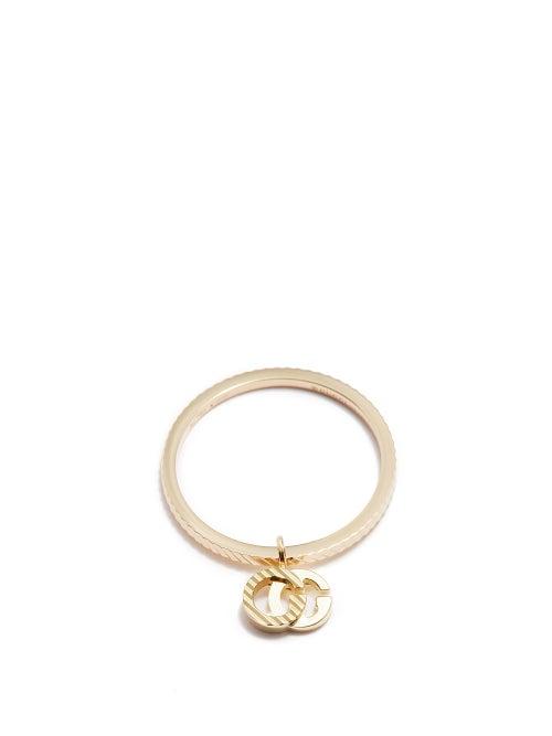 Gucci - Running Gg-charm 18kyt Gold Ring - Womens - Yellow Gold