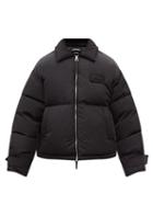 Jacquemus - Flocon Logo-appliqu Padded-shell Coat - Mens - Black