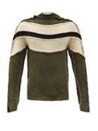 Matchesfashion.com Marni - Panelled Cashmere-blend Sweater - Mens - Green