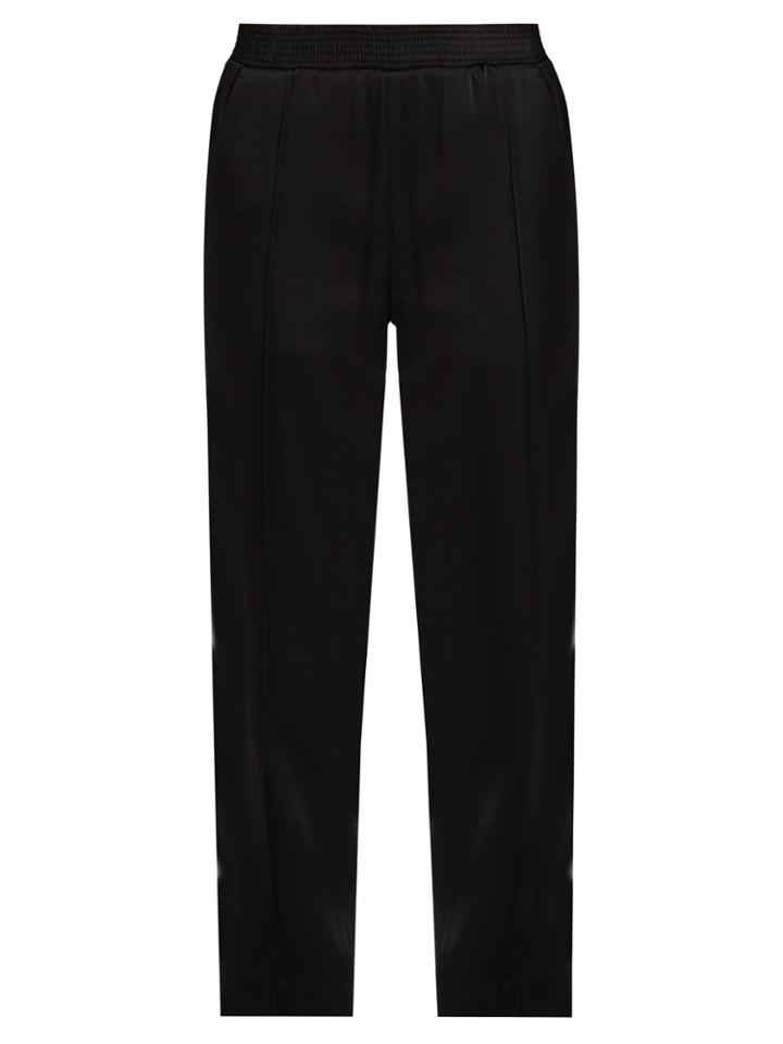 Haider Ackermann Glyzine Smocked-waist Satin Trousers