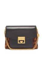 Matchesfashion.com Givenchy - Gv3 Mini Suede And Leather Cross Body Bag - Womens - Leopard