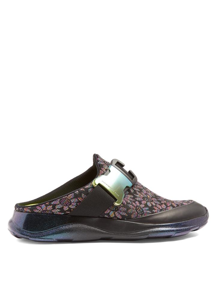 Christopher Kane Floral-jacquard Trainer Slides