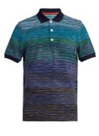 Missoni Space-dye Cotton-knit Polo Shirt