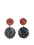 Matchesfashion.com Rosantica By Michela Panero - Wallace Agate Clip On Earrings - Womens - Blue