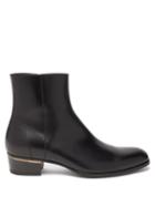 Matchesfashion.com Dunhill - Duke Leather Boots - Mens - Black