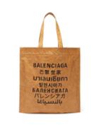 Matchesfashion.com Balenciaga - Shopper Crinkle-effect Tote Bag - Mens - Beige