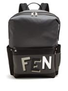 Fendi Shadow-logo Nylon Backpack
