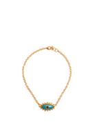 Sylvia Toledano Evil Eye Turquoise And Gold-plated Necklace