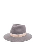 Matchesfashion.com Maison Michel - Rico Felt Hat - Womens - Grey