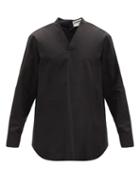 Matchesfashion.com Jil Sander - Saturday Pm V-neck Organic-cotton T-shirt - Mens - Black