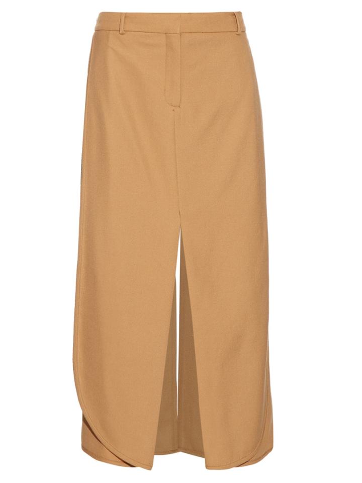 Sies Marjan Technical Wool-twill Midi Skirt