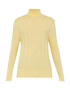 Matchesfashion.com King & Tuckfield - Merino Wool Roll Neck Sweater - Mens - Yellow