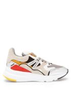 Matchesfashion.com Alexander Mcqueen - Raised Sole Low Top Suede Trainers - Mens - White Multi
