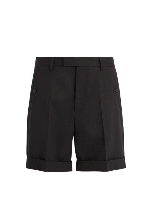 Matchesfashion.com Gucci - Tailored Cotton Twill Shorts - Mens - Black