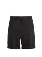 Matchesfashion.com Gucci - Tailored Cotton Twill Shorts - Mens - Black