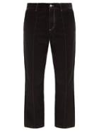 Matchesfashion.com Noma T.d. - Contrast-stitched Wide-leg Jeans - Mens - Black