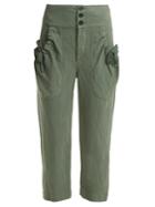 Isabel Marant Étoile Weaver High-rise Cropped Trousers