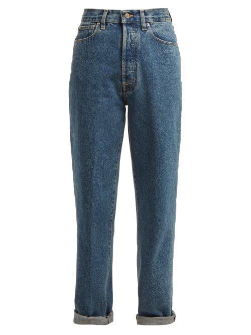 Matchesfashion.com Golden Goose Deluxe Brand - Shannen High Rise Straight Leg Jeans - Womens - Denim