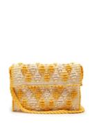 Matchesfashion.com Antonello Tedde - Suni Rombetti Cotton Cross Body Bag - Womens - Yellow White