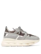 Matchesfashion.com Versace - Chain Reaction Mesh And Suede Trainers - Mens - Grey