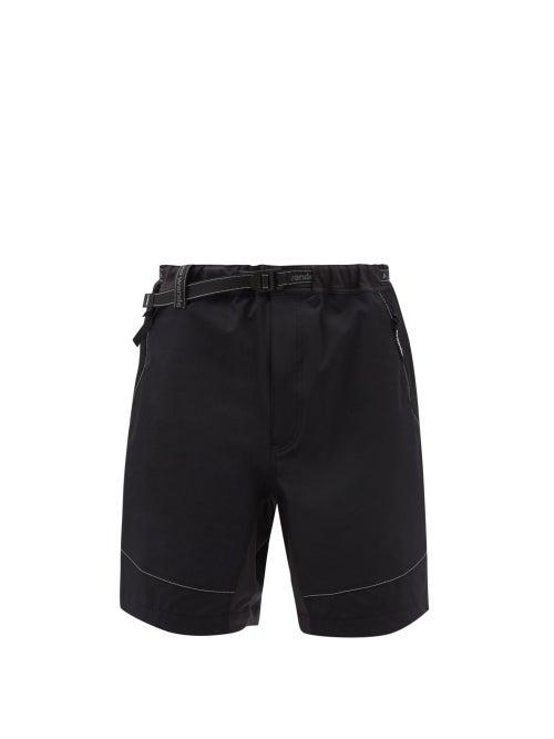 And Wander - Trek Belted Shell Shorts - Mens - Black