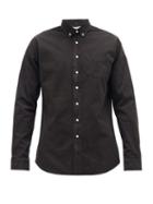 Matchesfashion.com Schnayderman's - Button-down Collar Cotton Shirt - Mens - Black