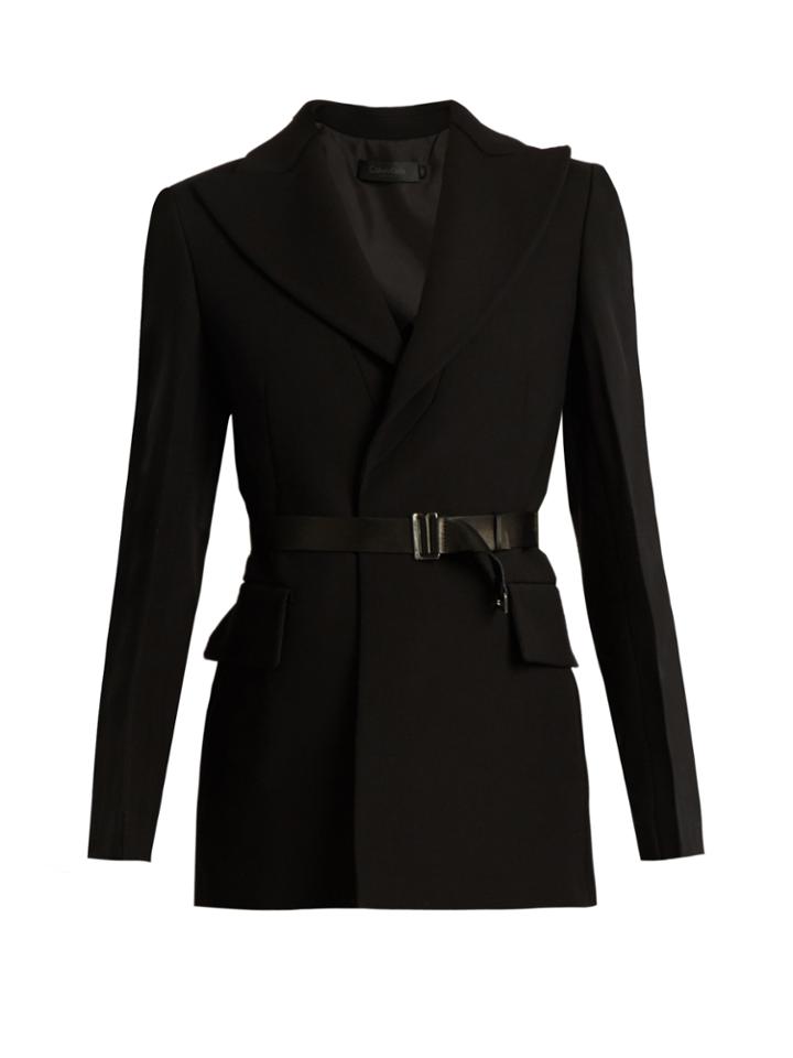 Calvin Klein Collection Jabar Crepe Tuxedo Jacket