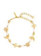 Matchesfashion.com Oscar De La Renta - Crystal Embellished Charm Necklace - Womens - Gold