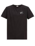 Matchesfashion.com Saint Laurent - Radio Print Cotton T Shirt - Mens - Black