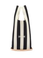 Matchesfashion.com Lastframe - Striped Rib-knit Bag - Womens - Black Multi