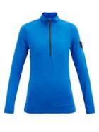 Matchesfashion.com Toni Sailer - Wieka Half-zip Jersey Thermal Top - Womens - Blue